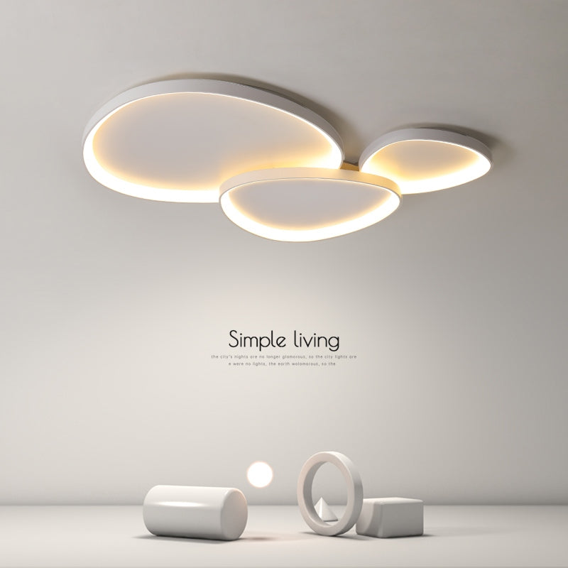 Flush Mount LED Ceiling Light Fixture with Remote Dimmer and Color Temperature Control for Bedroom, Hallway, Living Room – Energy-Efficient