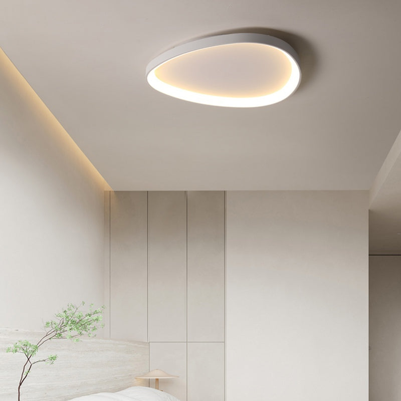 Flush Mount LED Ceiling Light Fixture with Remote Dimmer and Color Temperature Control for Bedroom, Hallway, Living Room – Energy-Efficient