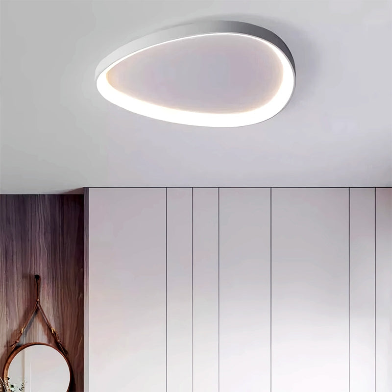 Flush Mount LED Ceiling Light Fixture with Remote Dimmer and Color Temperature Control for Bedroom, Hallway, Living Room – Energy-Efficient