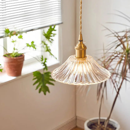 Adjustable Height Pendant Light with Clear Glass Shade Bronze Finish for Dining Table Kitchen Island Living Room Overhead Lighting