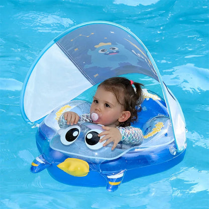 AquaBear Baby Swimming Ring | Eco-Friendly PVC with Optimal Buoyancy | Safe Water Fun for 6-36 Months
