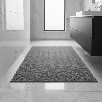 Quick-Dry Entryway Mat with Modern Geometric Design for Front Door & Hallway