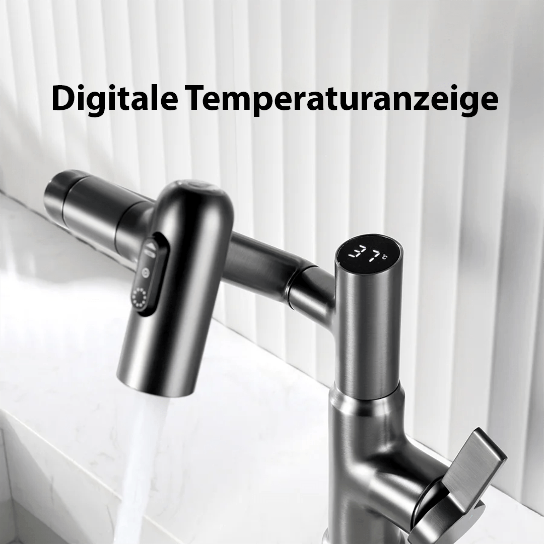 HYDROVEX – 360 Rotatable Kitchen Faucet Temperature Display