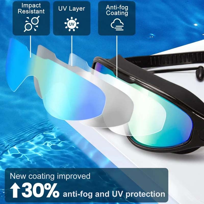 AquaVision | Swim Goggles with Anti-Fog Technology | Comfortable Fit for Clear Underwater Vision