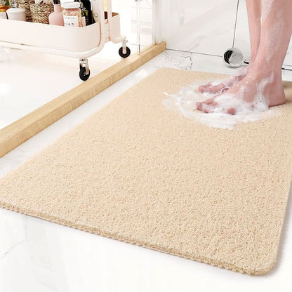 Non-Slip Shower Mat with Drainage Holes, Soft Cushioned Surface, Machine Washable for Bathroom Safety