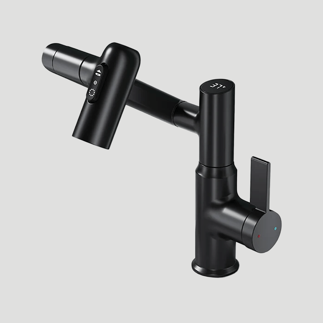 Smart Kitchen Faucet with LED Temperature Display – 360° Swivel Single Handle Sink Mixer Tap for Kitchen & Bathroom