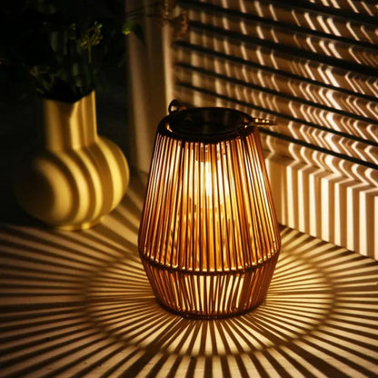SUNSCULPT – Handmade Solar Lantern with Waterproof Protection