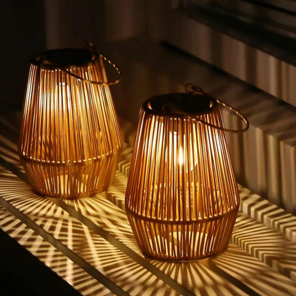 SUNSCULPT – Handmade Solar Lantern with Waterproof Protection