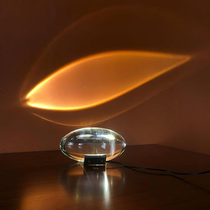 Artistic Table Lamp | Eye-Shaped Projection with Adjustable LED Colors | Modern Design for Captivating Ambiance