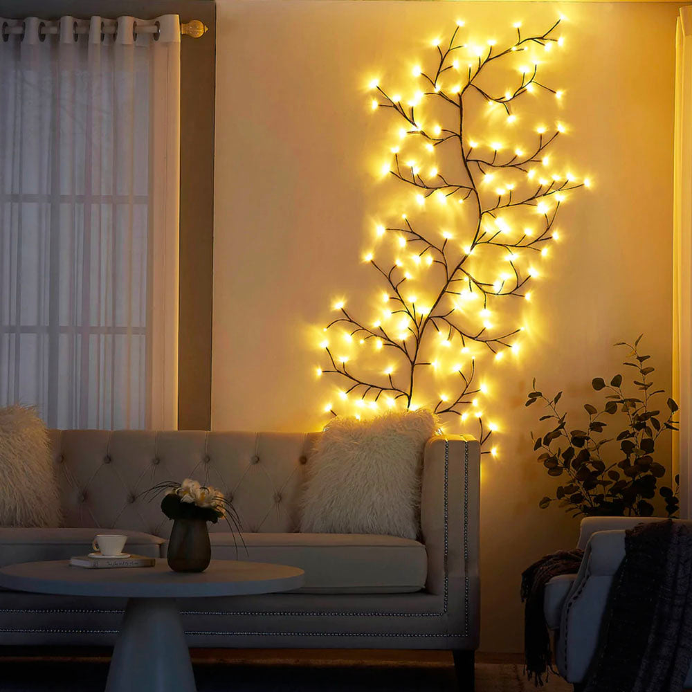 Artistic Willow Branch Lights | Bendable LED Decorative Lighting with Warm Glow | Cozy Ambiance for Home Decor