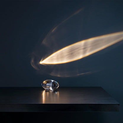 Eye-Projection Crystal Table Lamp with 3 LED Light Modes – Modern Accent Light for Bedroom & Living Room