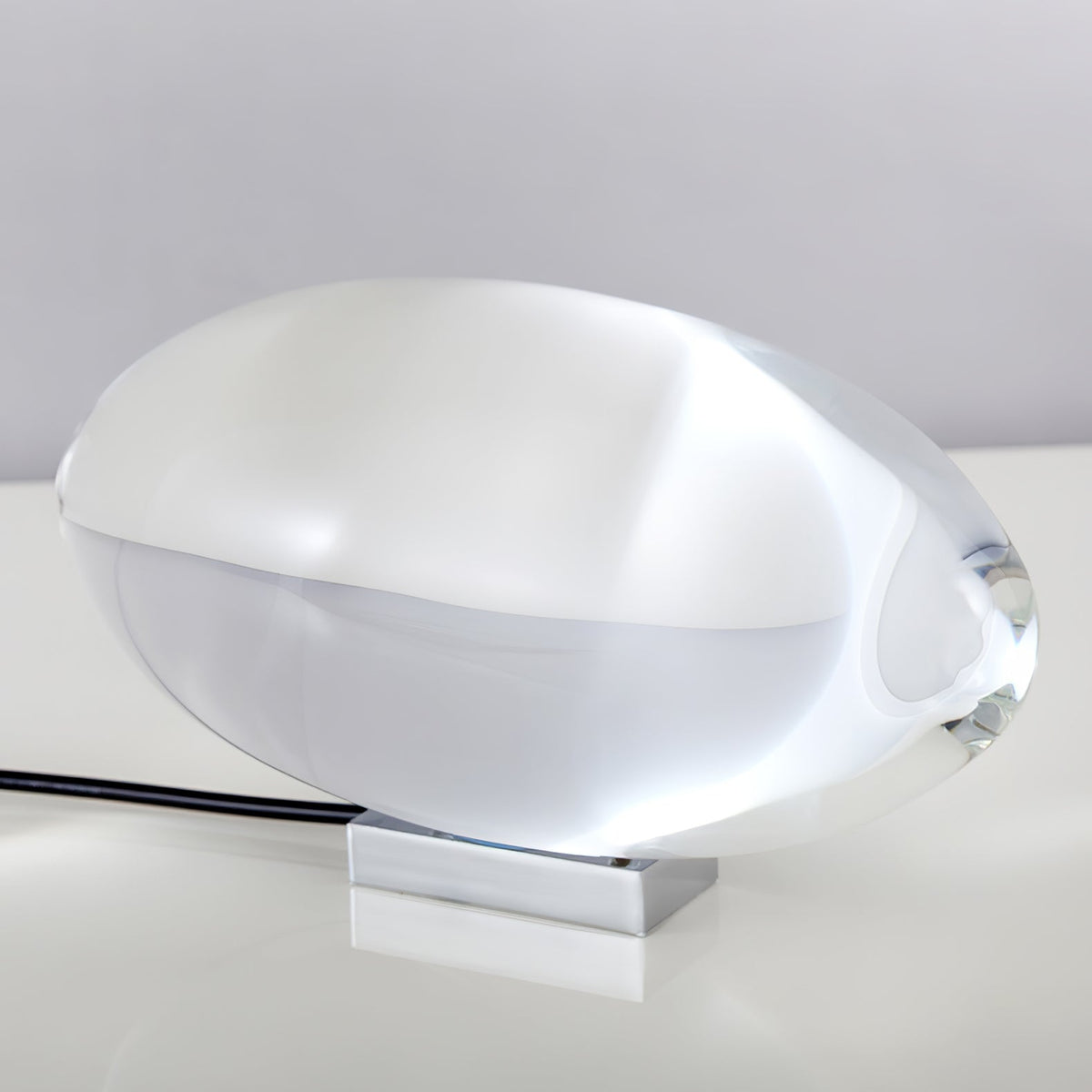 Eye-Projection Crystal Table Lamp with 3 LED Light Modes – Modern Accent Light for Bedroom & Living Room