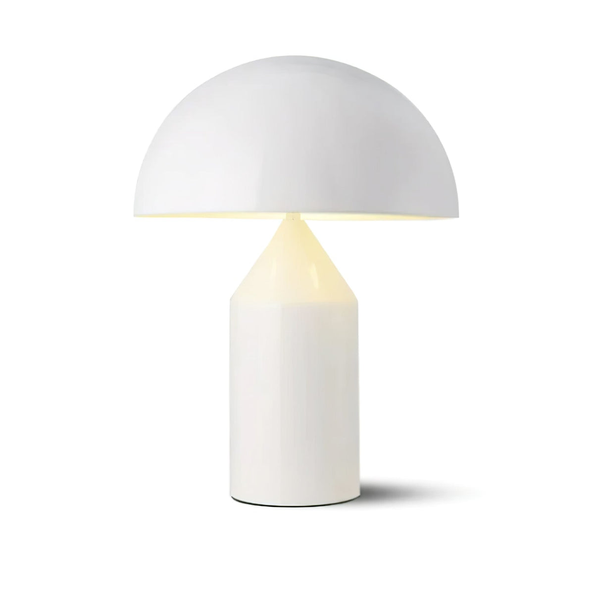Metal Architectural Accent Lamp 14 in Sculptural Shape Soft Glow Nightstand Light Bedroom Side Table Decor Modern Minimal Home Office