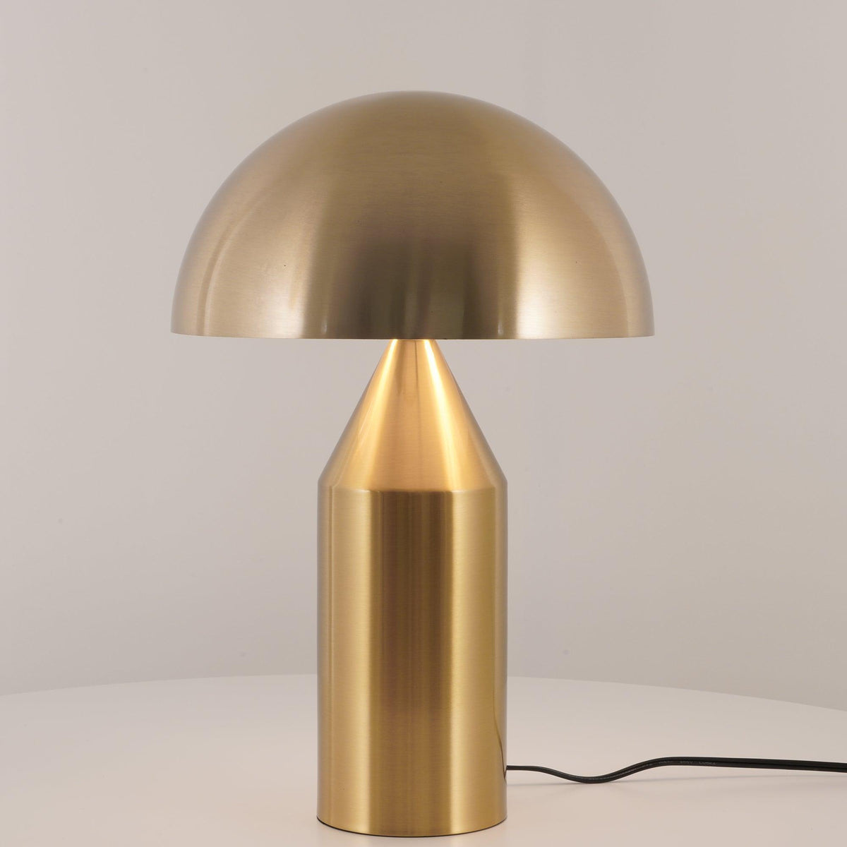 Metal Architectural Accent Lamp 14 in Sculptural Shape Soft Glow Nightstand Light Bedroom Side Table Decor Modern Minimal Home Office