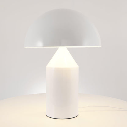 Metal Architectural Accent Lamp 14 in Sculptural Shape Soft Glow Nightstand Light Bedroom Side Table Decor Modern Minimal Home Office