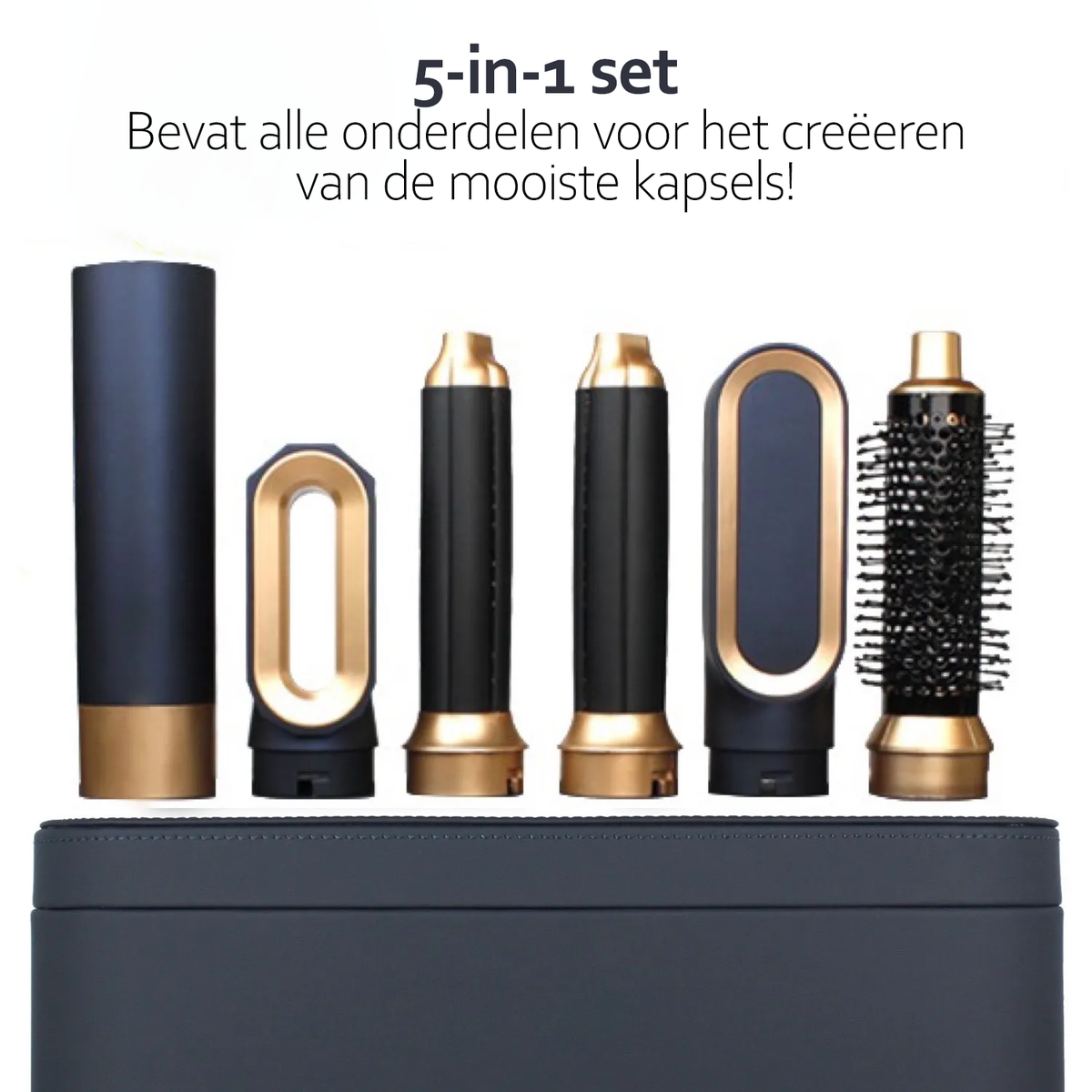 AuraStyle | 5-in-1 Ionic Hair Styling Tool with Interchangeable Heads | Versatile Solution for Effortless Styling