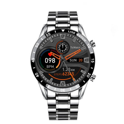 Stainless Steel Smartwatch AMOLED Touchscreen 4G LTE Cellular Connectivity Heart Rate Monitor Fitness Tracker Waterproof Wearable Tech for