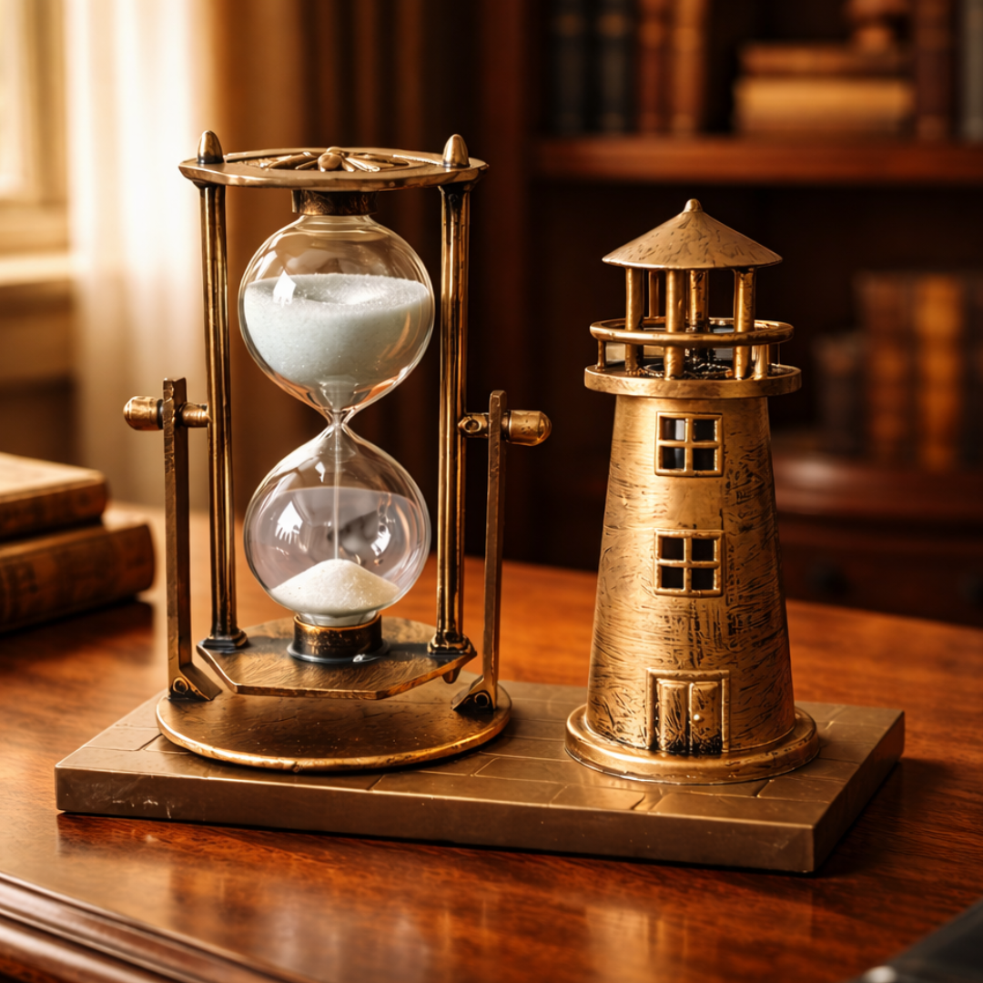 Aurelian Sands™ - Vintage Lighthouse Hourglass