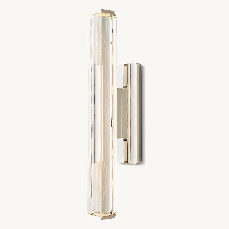 Crystal Wall Sconce Light Fixture with Brass Finish for Living Room Entryway Bedroom Hallway Dining Room Modern LED Lighting