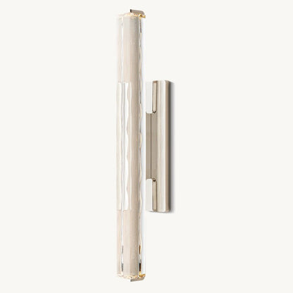 Crystal Wall Sconce Light Fixture with Brass Finish for Living Room Entryway Bedroom Hallway Dining Room Modern LED Lighting