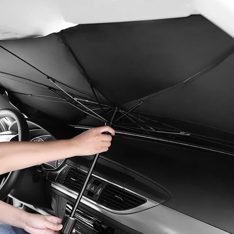 Ortekor AutoBrella | Car Windshield Sun Shade with UV Protection | Compact Design for Interior Cooling