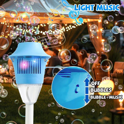 Bubble Machine for Kids, Automatic Bubble Blower with Adjustable Height Stand, Party Bubble Machine for Outdoor Fun