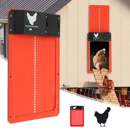 Automatic Chicken Coop Door with Light Sensor & Weatherproof Design | Effortless Poultry Access for Secure and Convenient Management