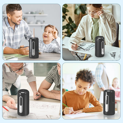 Ortekor Automatic Electric Pencil Sharpener with Ultra-Fast Precision | Rechargeable & Cordless for Effortless Sharpening