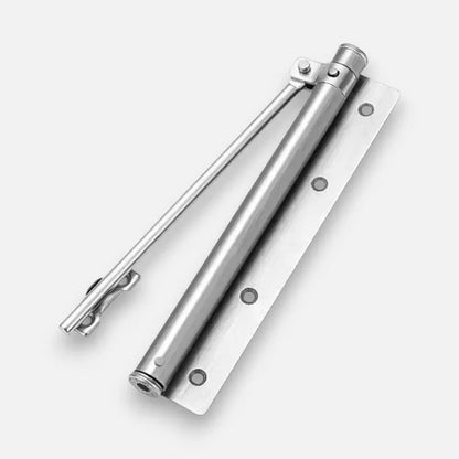 Hydraulic Door Closer for Interior Doors 7.3 Inch Silver & Black Adjustable Close Speed Left Right Mount Home Office Bedroom Hallway