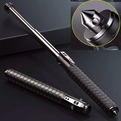 Collapsible Steel Walking Stick for Hiking Trails & Urban Streets 15.8 oz Automatic Deployment Mobility Aid