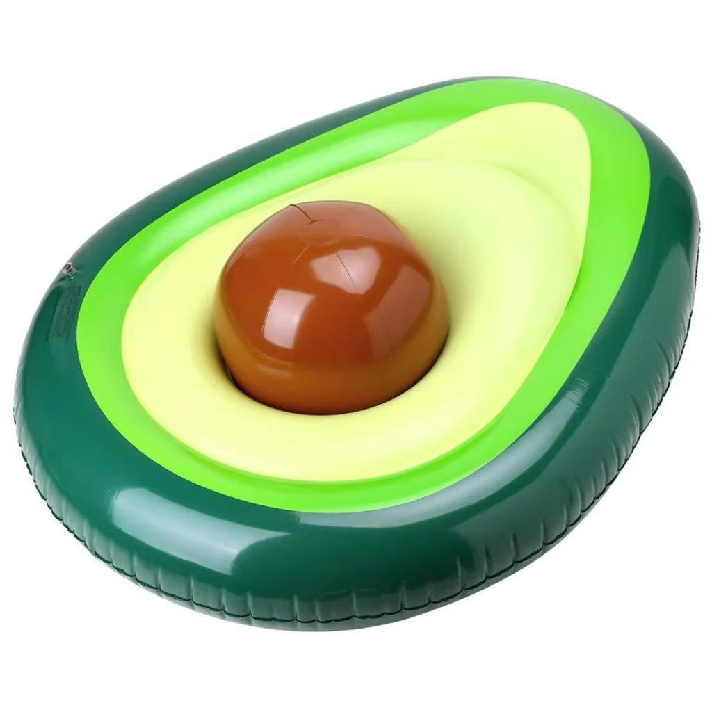 Ortekor Avocado Pool Float | Inflatable Lounge with Detachable Ball for Summer Fun