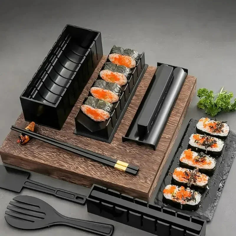 Ortekor Sushi Making Kit | Complete Sushi Roll Maker with Molds & Cutting Guide | Easy Sushi Creation for Beginners