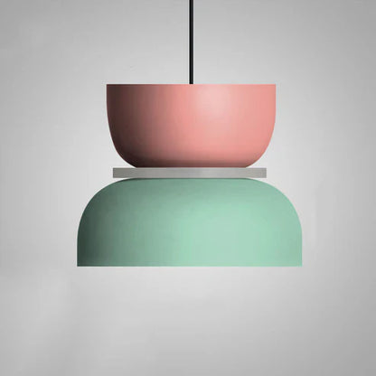 Simple LED Hanging Light in White Finish