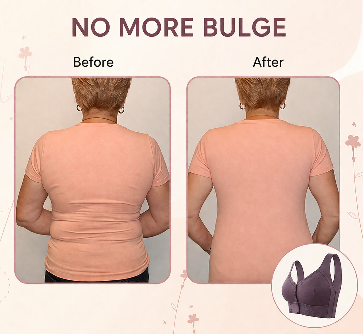 Cotton Front-Closure Wireless Support Bra for Women | Everyday Comfort Bralette with Easy Front Hook | Soft Breathable Full Coverage Bra | P