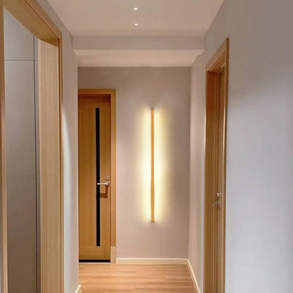 Wooden LED Vanity Light Bar for Bathroom Mirror – Hardwired Linear Fixture in Multiple Lengths, Warm & Cool Options, Slim Modern Design for