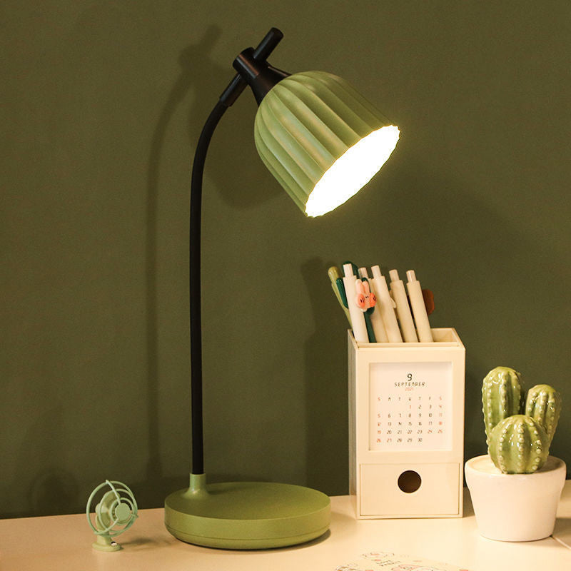 Adjustable LED Desk Lamp with Dimmer | Modern Minimalist Task Lighting for Home Office & Bedside | Touch Control Reading Light
