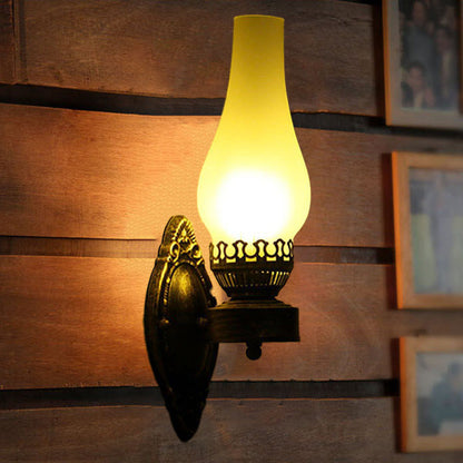 Industrial Bronze Metal Wall Sconce 16.5 in E26 Socket Hardwired Fixture for Hallways Bedrooms Living Rooms Entryways