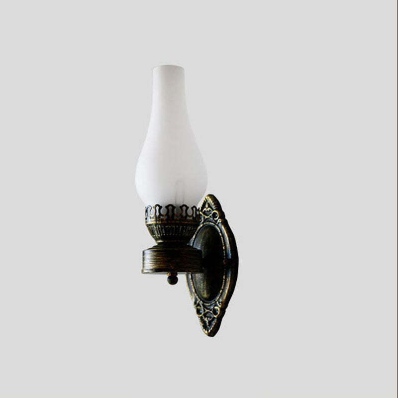 Industrial Bronze Metal Wall Sconce 16.5 in E26 Socket Hardwired Fixture for Hallways Bedrooms Living Rooms Entryways