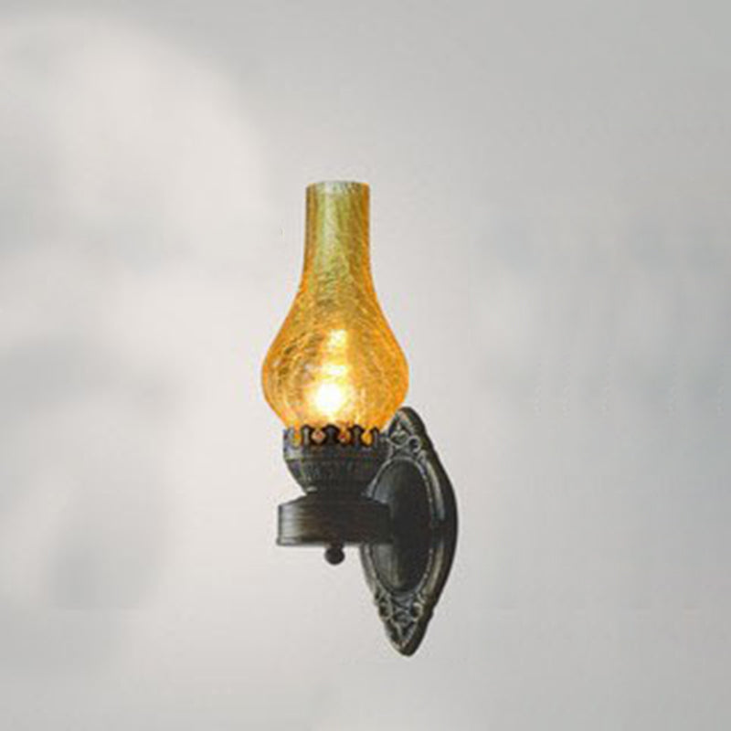 Industrial Bronze Metal Wall Sconce 16.5 in E26 Socket Hardwired Fixture for Hallways Bedrooms Living Rooms Entryways