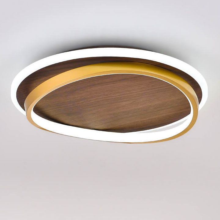 Outdoor Ceiling Light Fixture 18.5 in Gold Finish Hardwired LED Wall Mount for Patio Deck Garden Fence Weather Resistant Contemporary Lighti