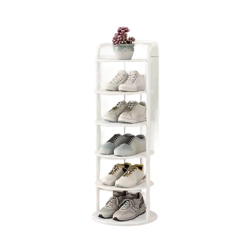 Vertical Footwear Organizer Rack Multi-Level Steel Frame Tower for Hallway Closet Bedroom Entryway Organization
