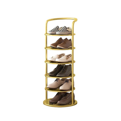 Vertical Footwear Organizer Rack Multi-Level Steel Frame Tower for Hallway Closet Bedroom Entryway Organization
