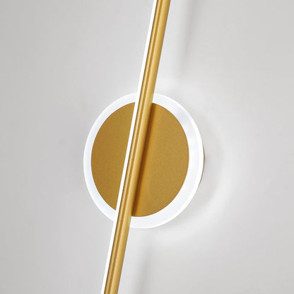 Modern Metal Sconce E27 LED Three-Color Switchable Fixture for Bedroom Living Room Hallway Accent Lighting Black Gold Finish Contemporary Ho