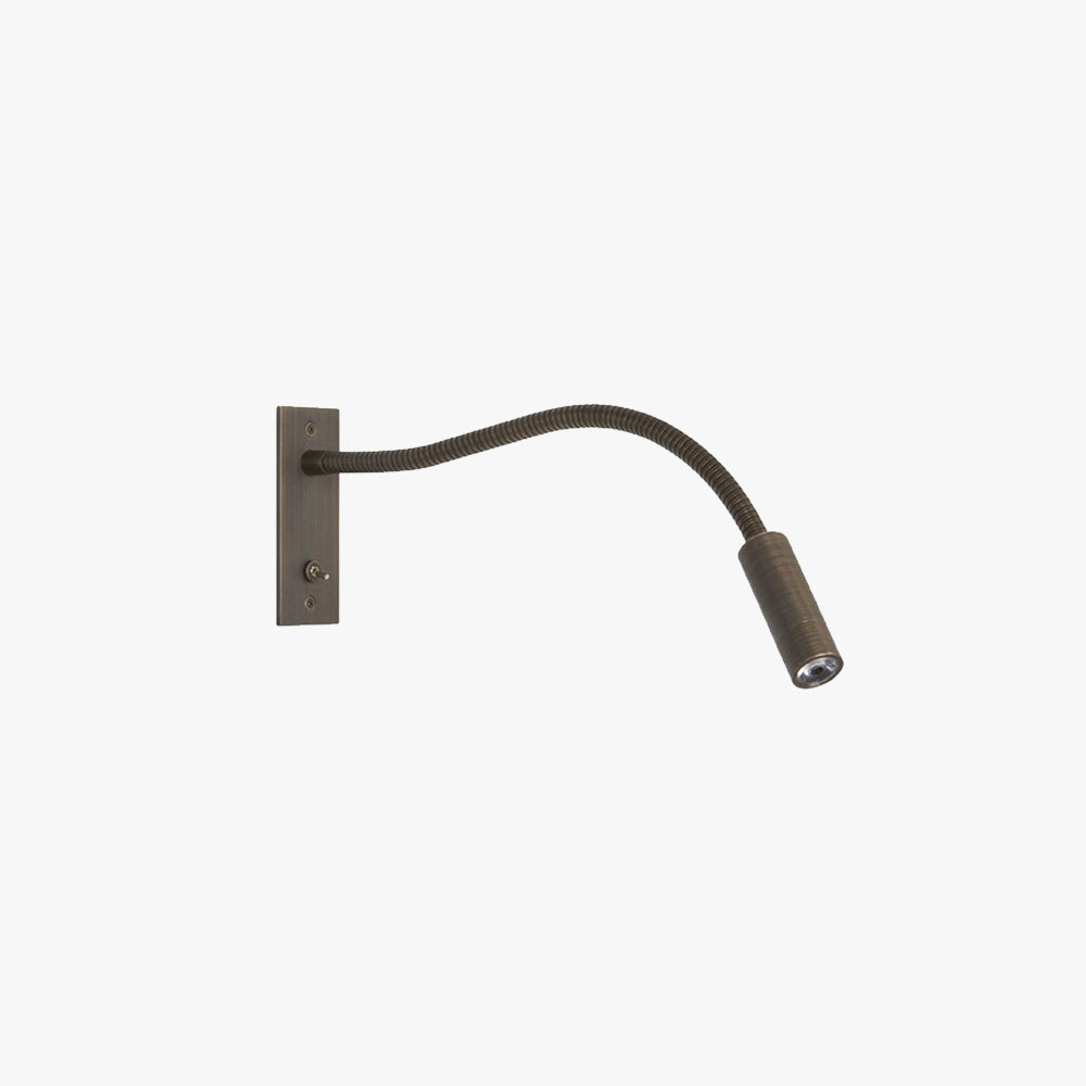 Adjustable Reading Wall Sconce Light with Spot Lamp Modern Minimalist Bedroom Metal Fixture Warm LED Bronze Nickel Chrome