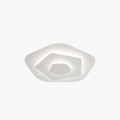 LED Flush Mount Ceiling Light 20 in White Acrylic Dimmable Round Fixture for Bedroom Living Room Modern Home Lighting