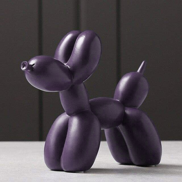 Glossy Resin Pup Figurine 7.9 Inches Tall Contemporary Shelf Accent Piece Kids Bedroom Decor Playful Tabletop Ornament Modern Home Styling