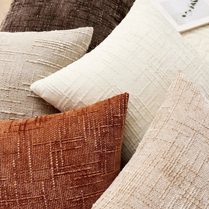 Bamura | Chenille Decorative Cushion with Bamboo Structure | Elegant Design for Cozy Interiors