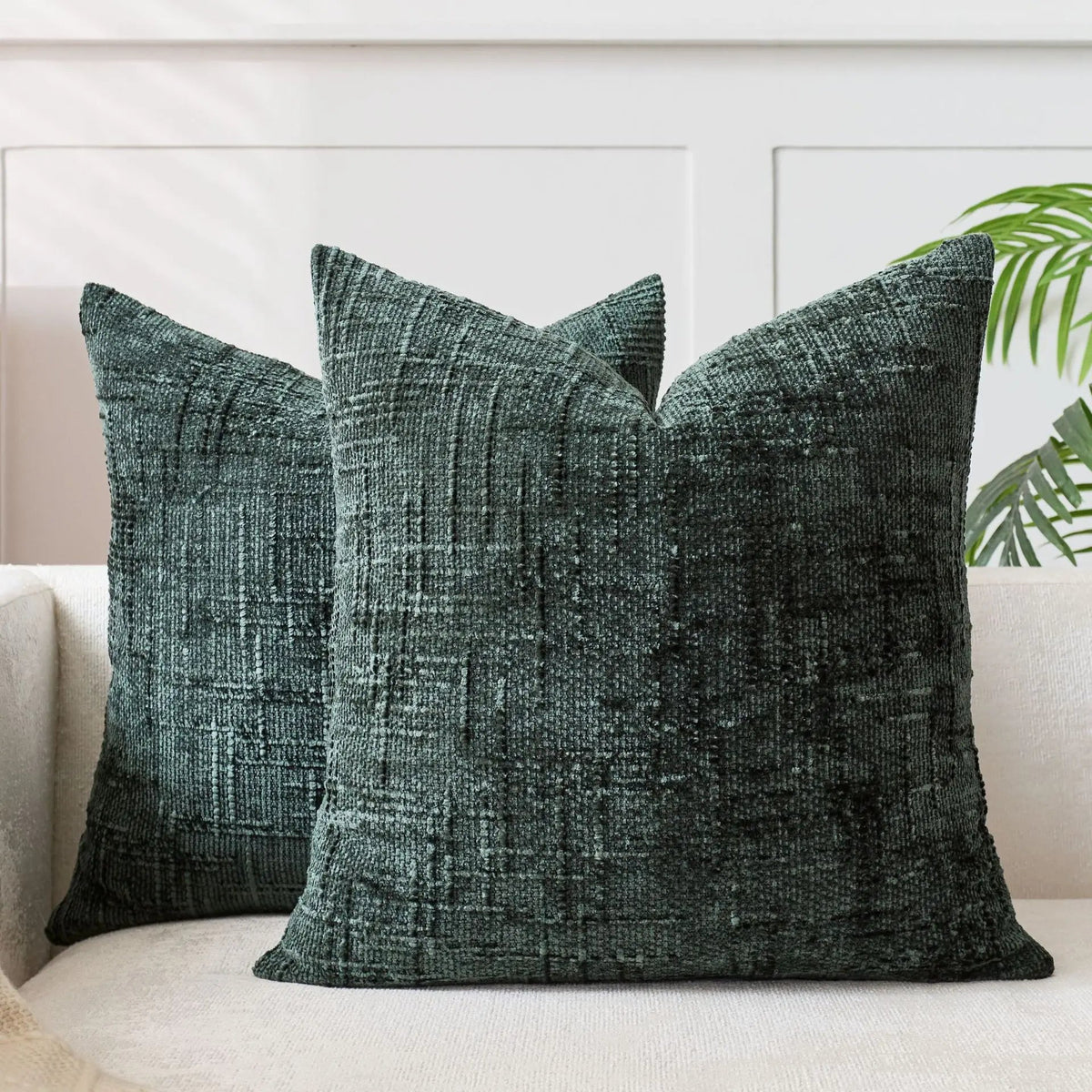 Bamura | Chenille Decorative Cushion with Bamboo Structure | Elegant Design for Cozy Interiors