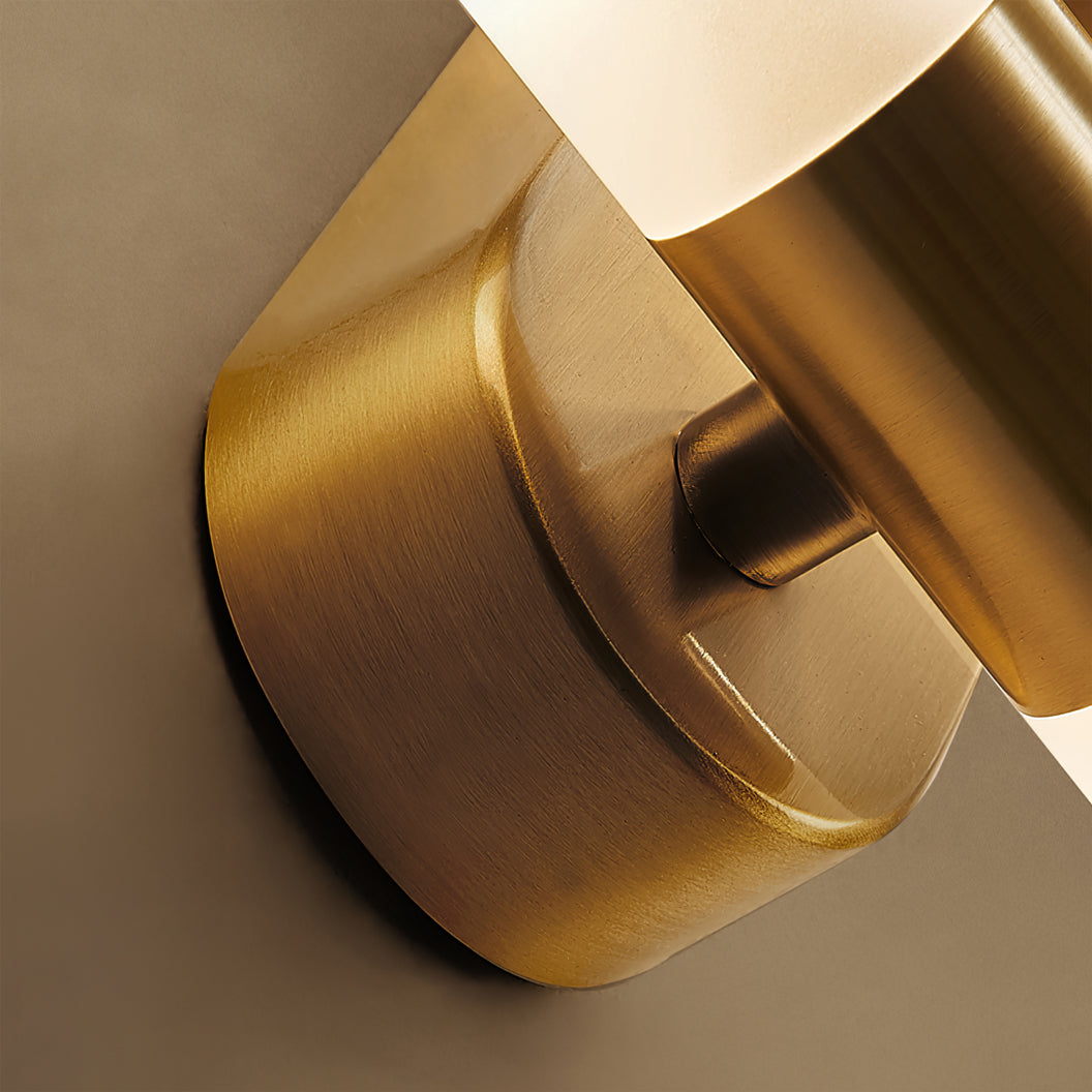 Modern Wall Sconce with Energy-Efficient LED Lighting for Bedroom, Hallway & Living Room | Classic Metal & Glass Indoor Fixture