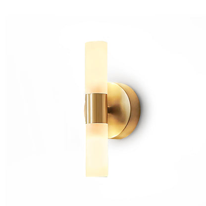 Modern Wall Sconce with Energy-Efficient LED Lighting for Bedroom, Hallway & Living Room | Classic Metal & Glass Indoor Fixture